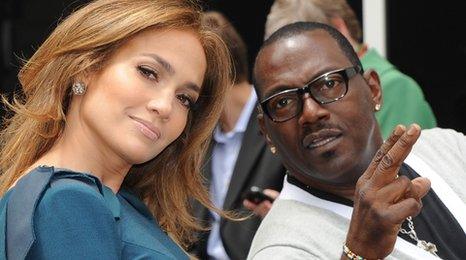 Jennifer Lopez and Randy Jackson