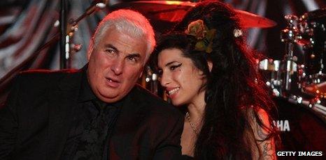 Mitch Winehouse with daughter Amy