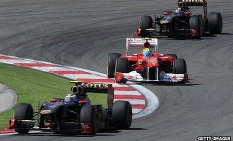 Lotus and Ferrari