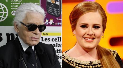Karl Lagerfeld and Adele