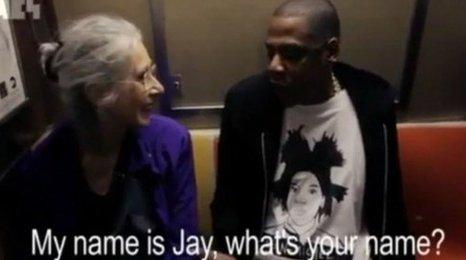 Jay-Z on the subway