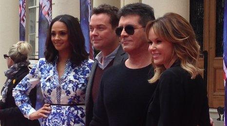 Alesha Dixon, Steven Mullhern, Simon Cowell, Amanda Holden