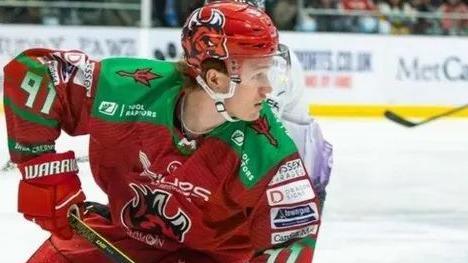 Josh Waller in action for Cardiff Devils