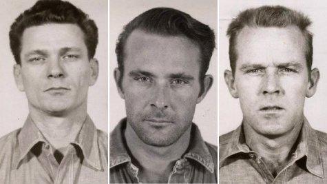 Police photos of Frank Morris, John Anglin and Clarence Anglin