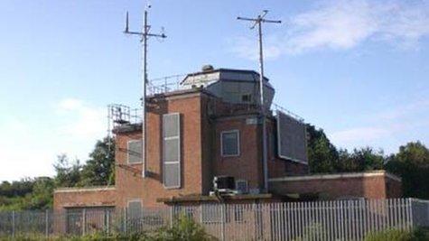 Greenham Common airbase control tower