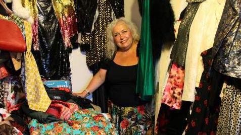 Mandi Simms in her pop up shop in Walton-on-Thames