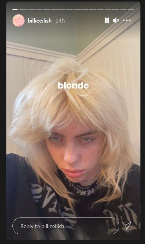 Billie Eilish New hair colour breaks Instagram record BBC Newsround