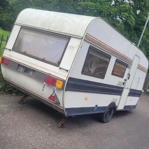 Caravan dumped in Brixham