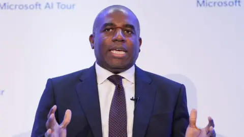 David Lammy delivers a keynote speech on reforming the justice system at the Microsoft offices in London.
