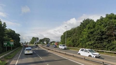 A5 near the Emstrey roundabout (generic image)