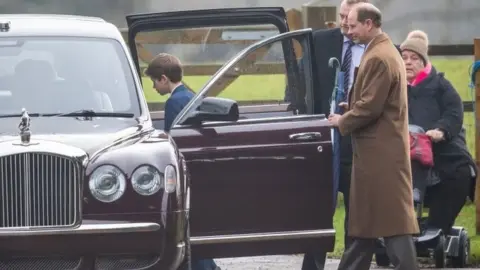 PA Media Prince Edward and Viscount Severn