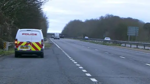 A21 crash scene