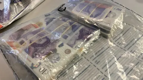 Devon and Cornwall Police Money seized by police