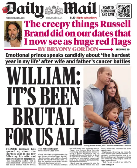  "William, it's been brutal for us all" 