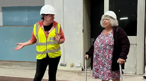 Miriam Margoyles in Jacob wells Baths