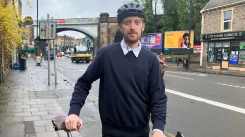 Cycling UK's campaigns manager Keir Gallagher