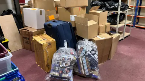 Derbyshire District Council Seized tobacco and vapes