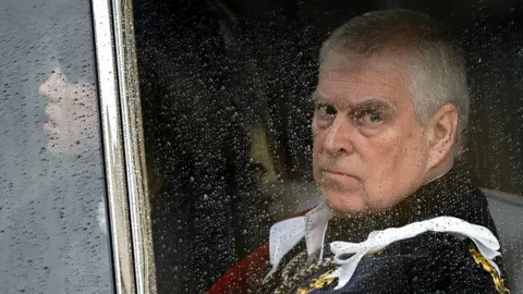 Andrew Mountbatten-Windsor in 2023 when he was still a prince