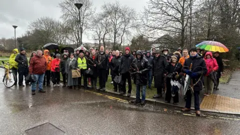 Residents protesting against University of Southampton's plans for student flats on the Avenue Campus site in Highfield Road took their campaign to the main Highfield Campus