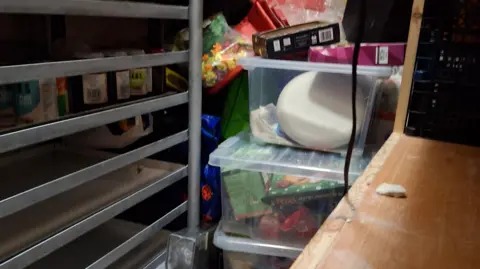 Ladybrook Friends Foodshare Empty shelves.