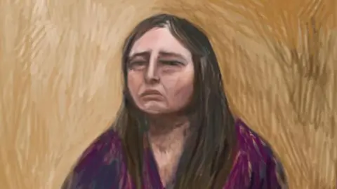 A court sketch of Erin Patterson