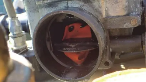 Air Accident Investigation Branch Balloon piece in plane engine