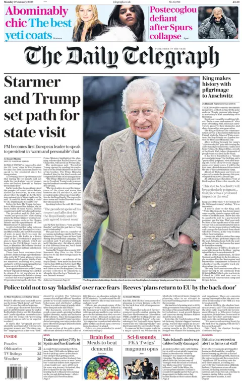 Daily Telegraph: Stamor and Trump set the way for the state visit