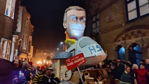 Tom Holder Effigy of Jeremy Hunt