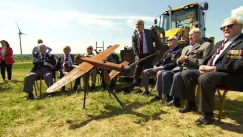 Former crew at the ceremony