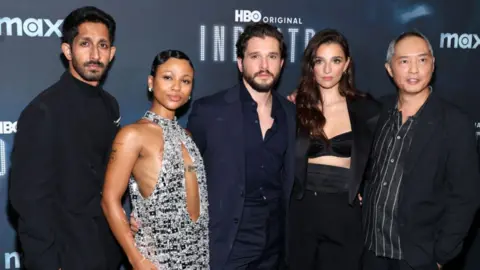 Getty Images (L-R) Sagar Radia, Myha'la, Kit Harington, Marisa Abela and Ken Leung attend the HBO's "Industry" 