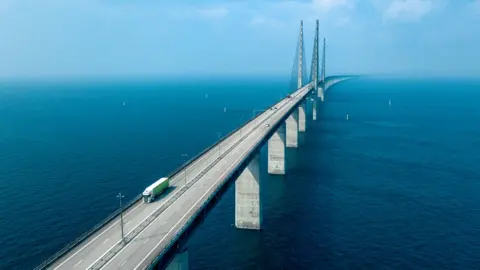 Getty Images A large bridge stretching over a sea