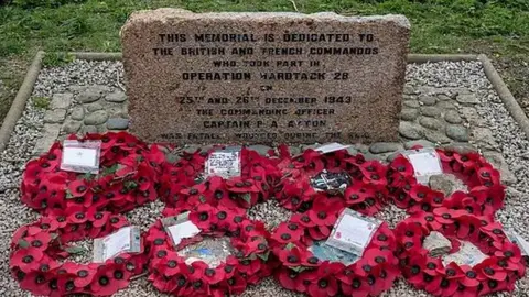 Jersey War Tours Research Team Memorial to Jersey's commando