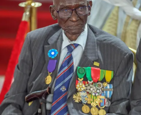 Presidency of Senegal/Getty Images A "Senegalese Sniper" in Dakar, Senegal - Saturday 29 April 2023