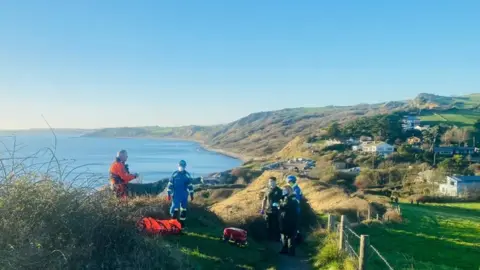 Wyke Coastguard CRT Osmington path rescue