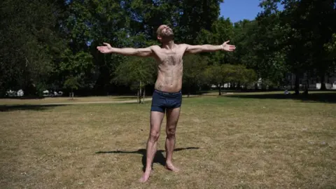 EPA/Neil Hall Man in underwear