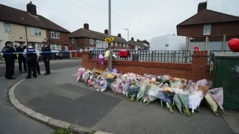 PA Media Floral tributes to Olivia Pratt-Korbel