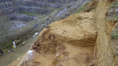 Neil Adams/University of Leicester Westbury Cave excavation