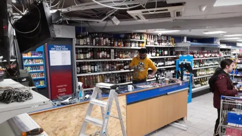 Ian Benney Shop after ram-raid