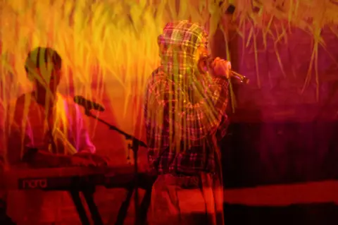 Reuters Bad Bunny performs at the Latin Grammys