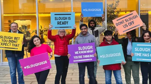 "Slough is the Future" performance by local residents, celebrating community, creativity and pride.