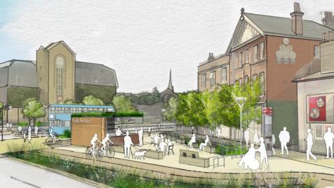 The St Botolph's Circus redevelopment is the first part of wider regeneration plans