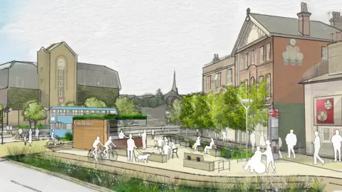 Colchester City Council The St Botolph's Circus redevelopment is the first part of wider regeneration plans