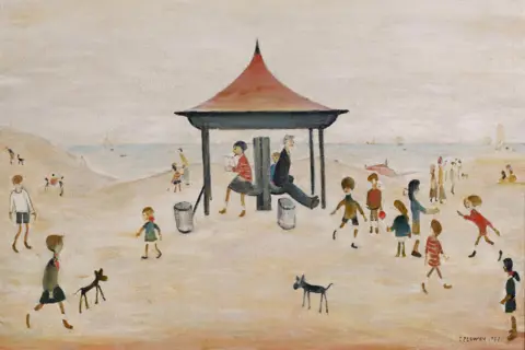 The Estate of LS Lowry Image of LS Lowry’s painting On the Sands, Berwick, 1959