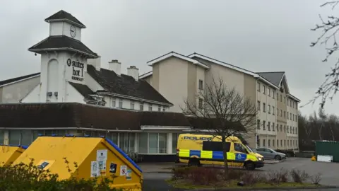 PA Media Merseyside hotel near where protests were held