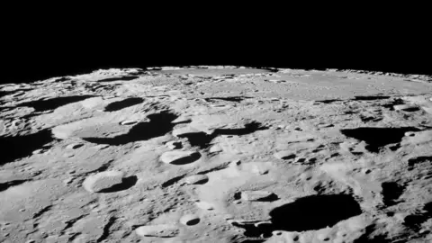 NASA Up-close views of impact craters on the Moon's surface 
