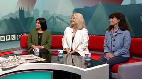 BBC MP candidates Shabana Mahmood, Dame Harriet Baldwin and Manuela Perteghella