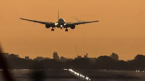 Getty Images Plane landing