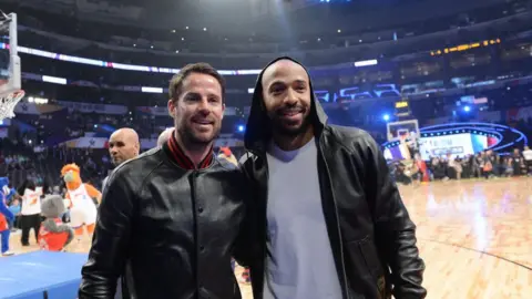 Getty Images Jamie Redknapp and Thierry Henry