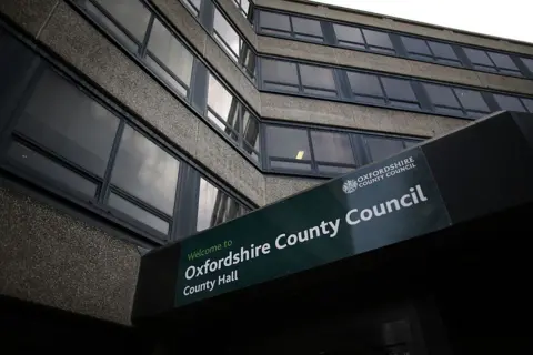 Getty Images A sign for Oxfordshire County Council