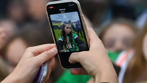 Getty Images A girl posing for her BeReal